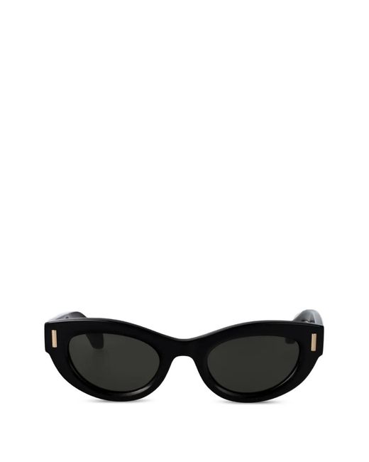 Ferragamo Eyewear Black Cat-Eye Sunglasses