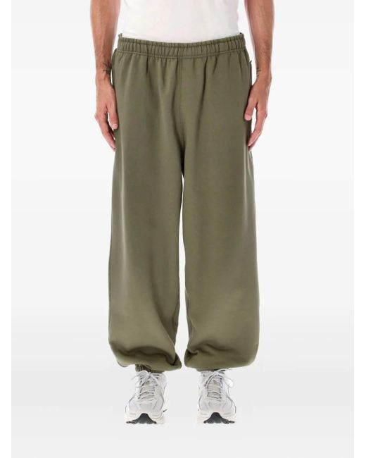 Nike Green Swoosh-Embellished Track Pants for men