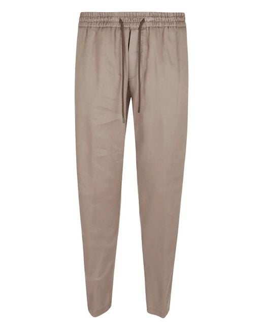 Dondup Gray Drawstring-Fastening Track Pants for men