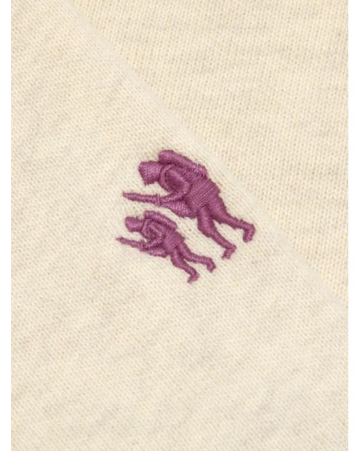 Aape By A Bathing Ape White Logo-Print Crew-Neck Sweater