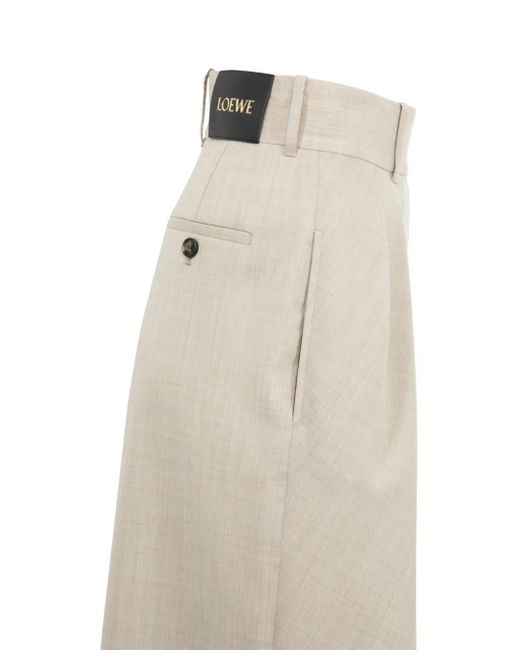 Loewe Natural Pleated Wrap Trousers