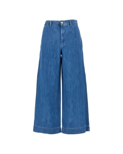 Max Mara Blue Flared Leg Denim Jeans