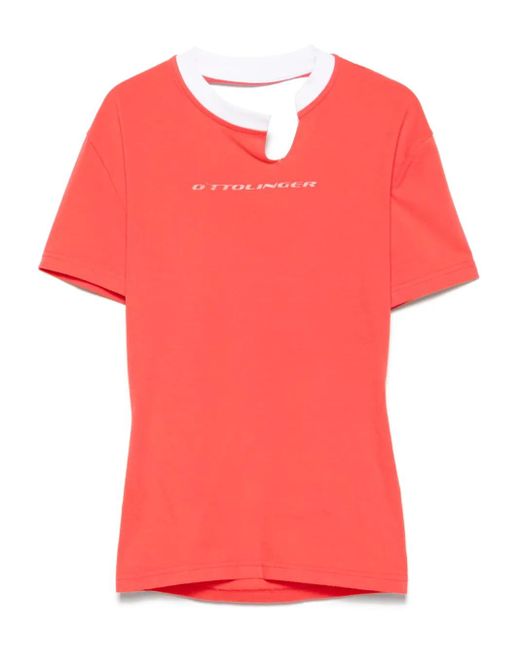 OTTOLINGER カットアウト Tシャツ Red