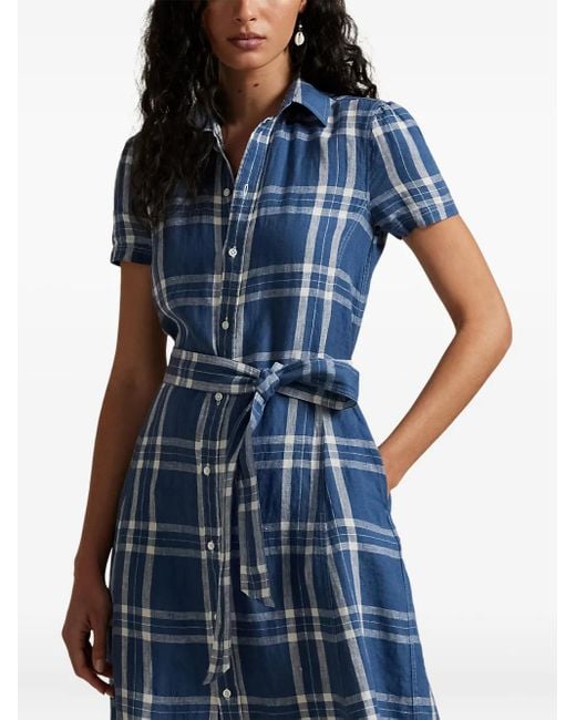 Polo Ralph Lauren チェック シャツドレス Blue
