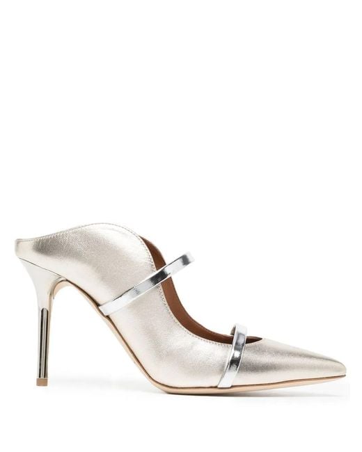 Malone Souliers White Maureen 85 Mules