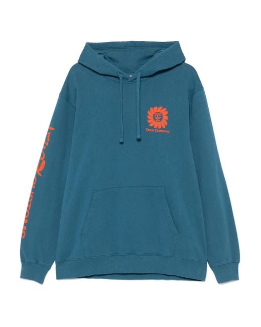 Deus Ex Machina Blue Helios Hoodie for men