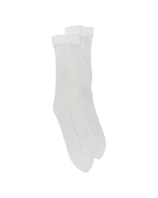 Comme des Garçons White Fishnet Socks