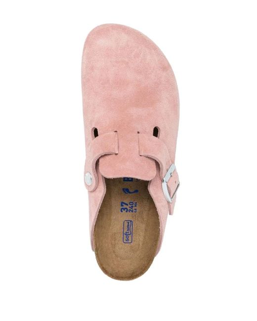 Birkenstock Pink Clogs Aus Wildleder