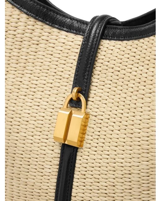 DeMellier London Natural Siena Raffia Tote Bag