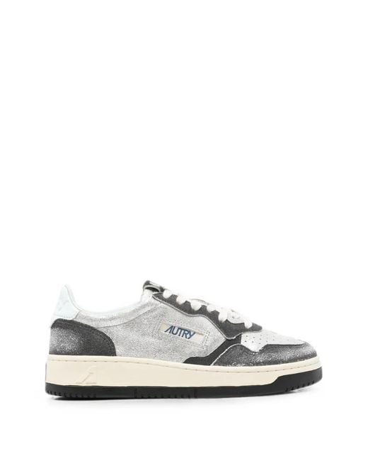 Autry White Medalist Sneakers