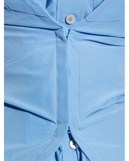 McQueen Blue Shirt Dress