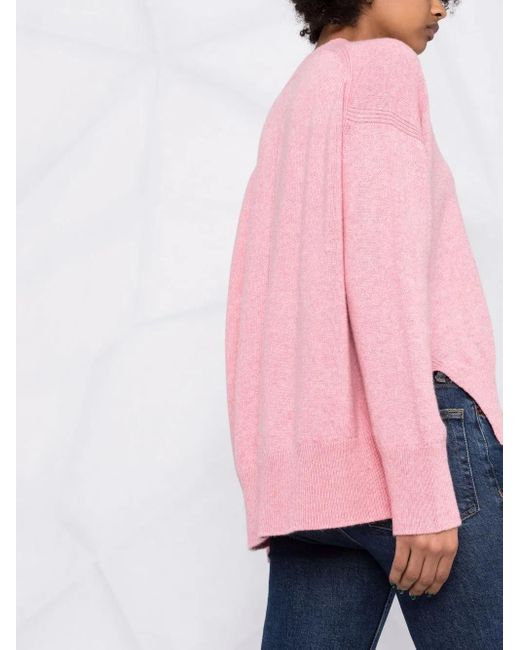 Barrie Pink Iconic Cashmere Pullover