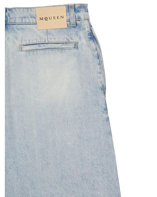 Bermudas De Algodón McQueen de hombre de color Blue