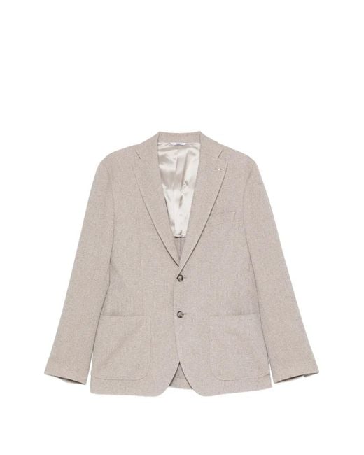 Manuel Ritz Natural Micro-Texture Blazer for men