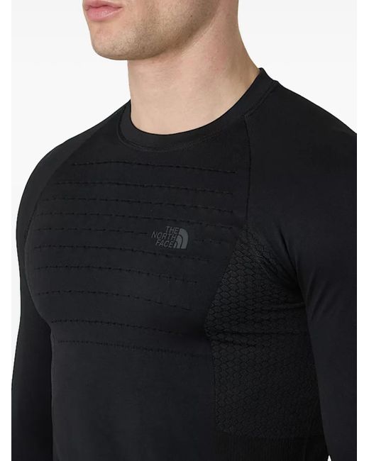 The North Face T-Shirt Met Textuur En Lange Mouwen in het Blue voor heren