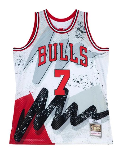 メンズ Mitchell & Ness Toni Kukoc Nba Chicago Bulls 1997 Hyper Hoops Swingman タンクトップ Red