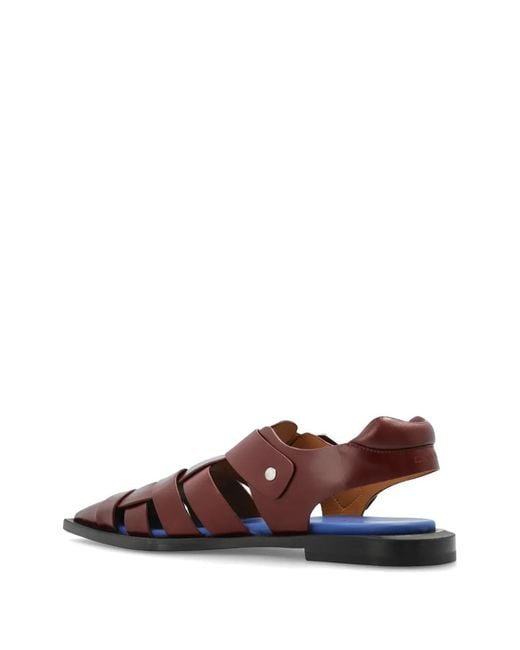Lanvin Brown Pointed-Toe Sandals for men