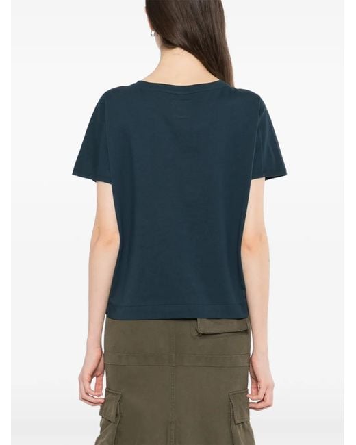 SPORT b. by agnès b. Blue Texture Dino T-Shirt