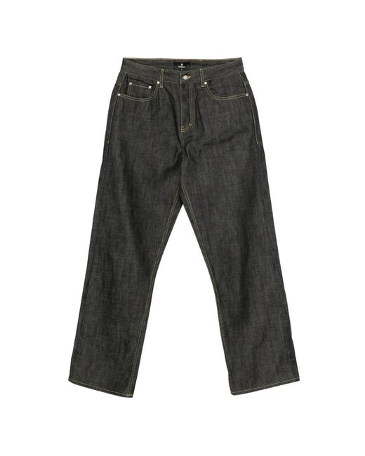 Vaqueros Selvedge Estilo Baggy Represent de hombre de color Gray
