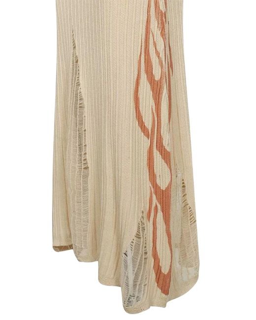 Vision Of Super Natural Flame-Print Midi Dress