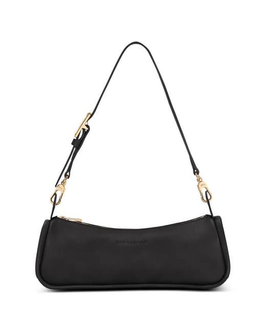 Longchamp Black Looong M Shoulder Bag