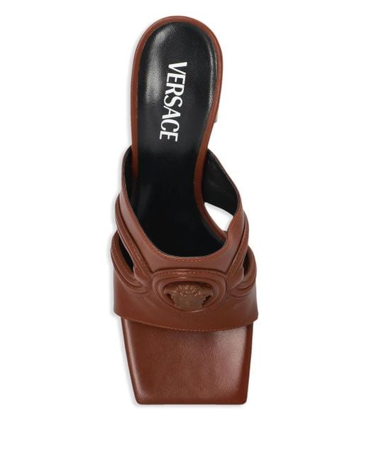 Mules Medusa 70Mm di Versace in Brown
