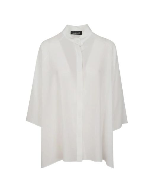 Blusa Con Detalle De Botones Gianluca Capannolo de color White