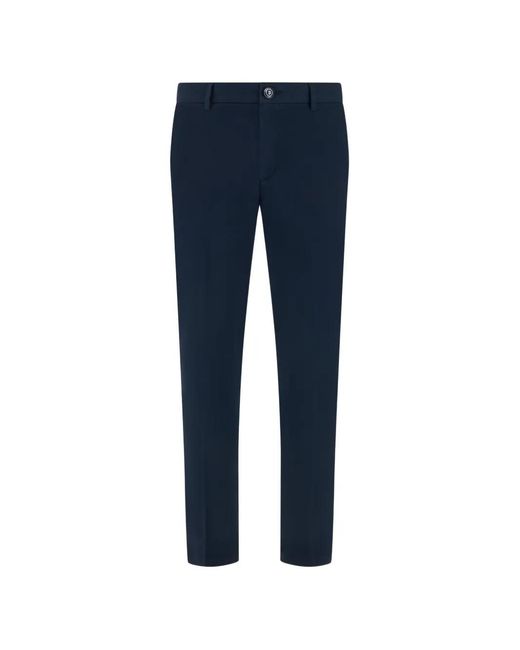 Boggi Blue Pantalon Stretch À Poches Diagonales for men