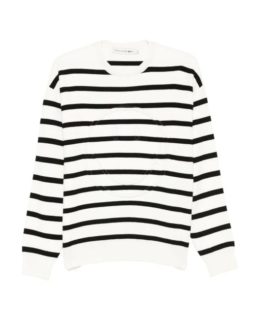 Jersey a rayas Joshua Sanders de hombre de color White