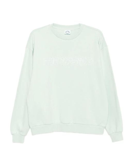 The Upside White Logo-Embroidered Sweatshirt
