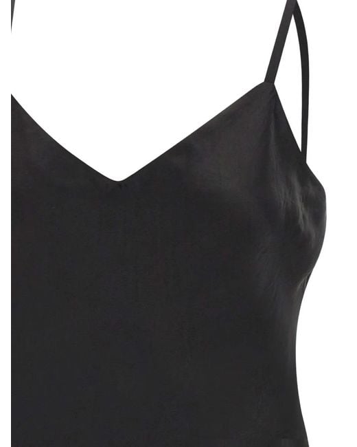 Vince Black Satin Top