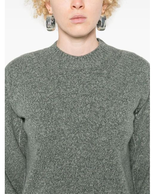 Pull À Design Superposé Rabanne en coloris Gray