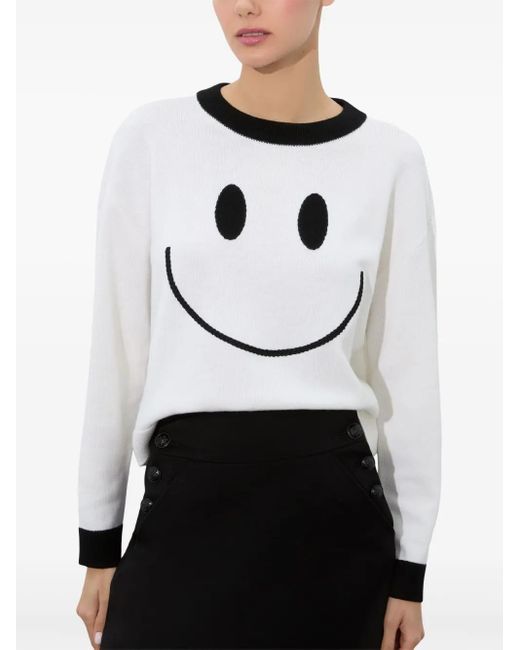 Alice + Olivia White Ziggy Sweater