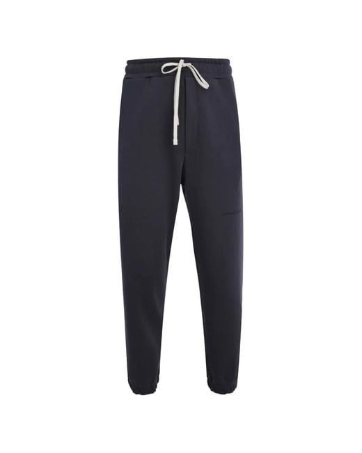 hinnominate Blue Drawstring-Fastening Track Pants for men