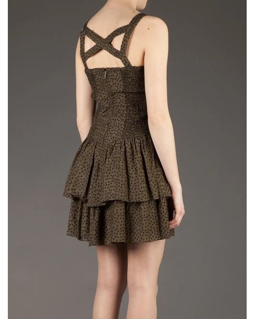 Edun Green Pleated Dress
