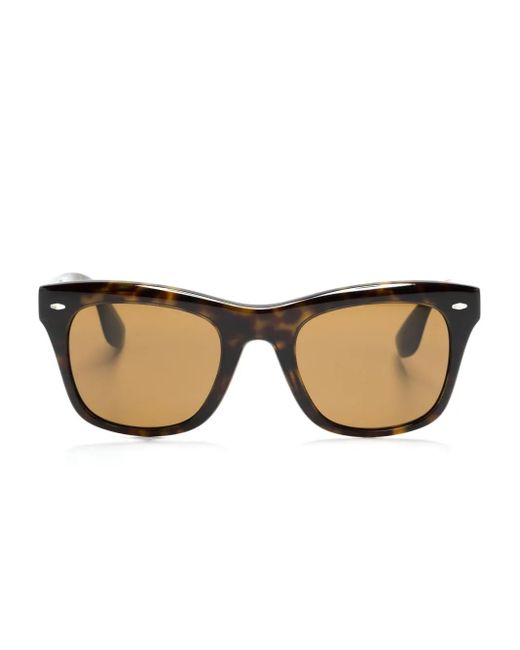 Lunettes De Soleil Carrées À Effet Écailles De Tortue Oliver Peoples en coloris Natural