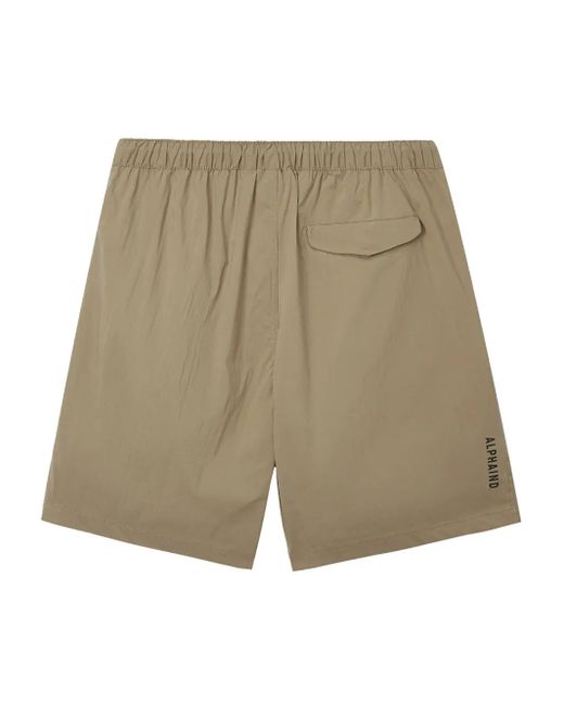 Alpha Industries Natural Logo-Patch Shorts for men