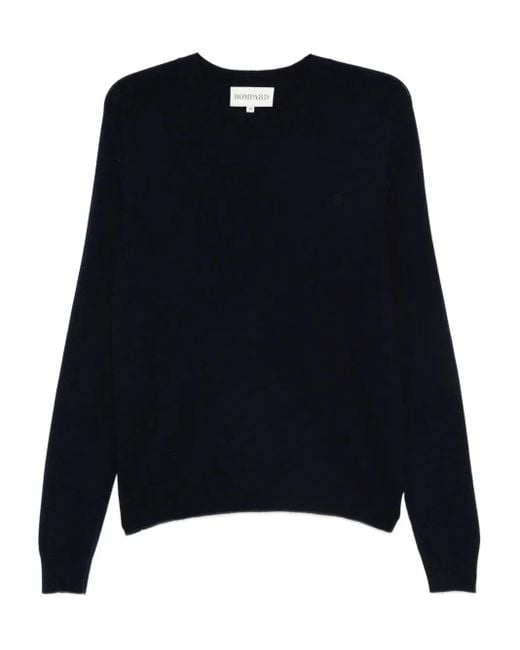 Eric Bompard Blue Hammer Crew-Neck Sweater for men
