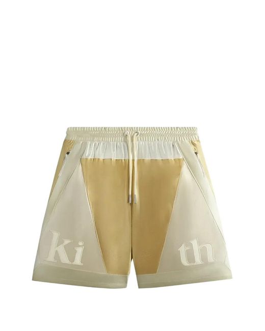Kith White Faille Jersey Running Shorts for men