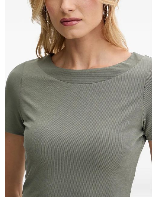 Guess Gray Logo-Detail T-Shirt