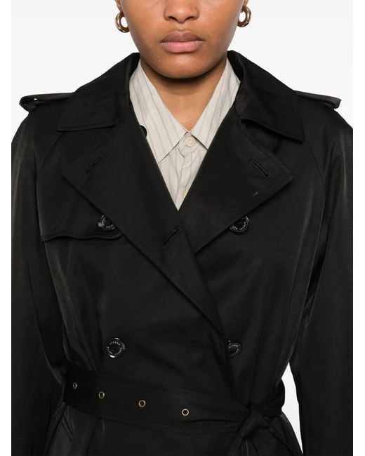 Ralph Lauren Black Double-Breasted Trench Coat