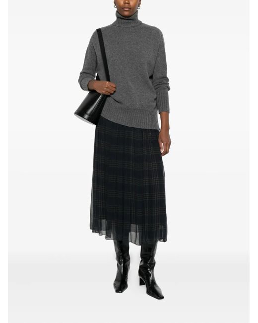 Roberto Collina Gray Turtleneck Sweater