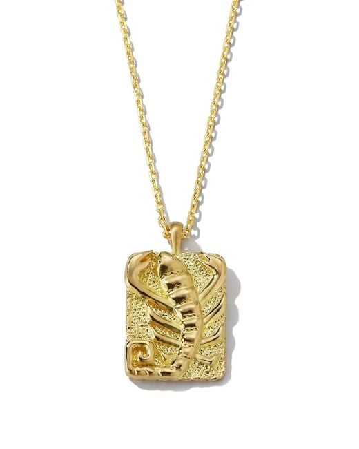 David Webb Metallic 18K Diamond Scorpio Zodiac Pendant Necklace