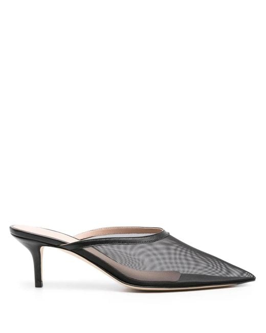 Scarosso Gray Laura 60Mm Mesh Mules