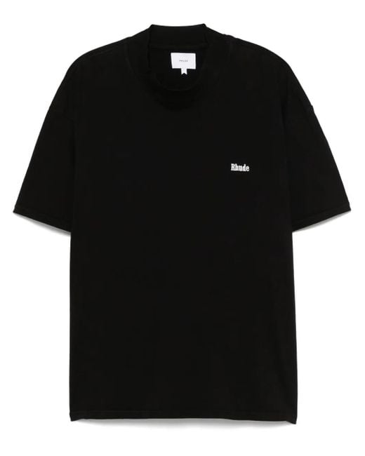 メンズ Rhude ロゴ Tシャツ Black