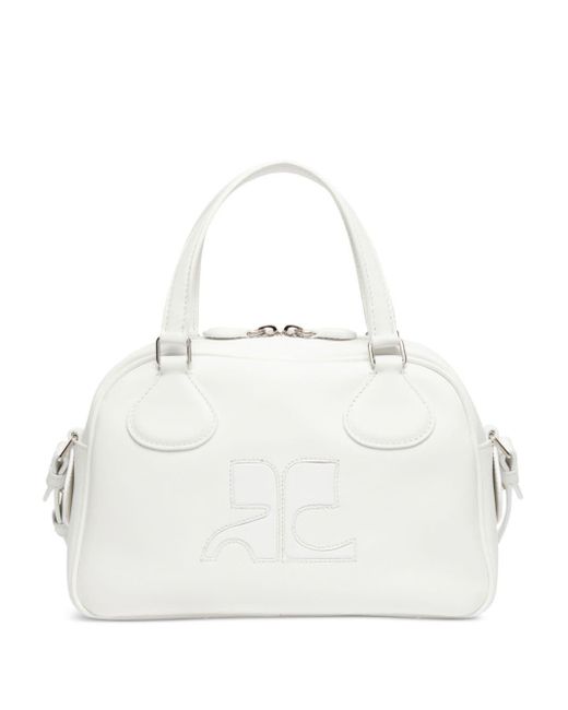 Borsa Reedition Bowling di Courreges in White