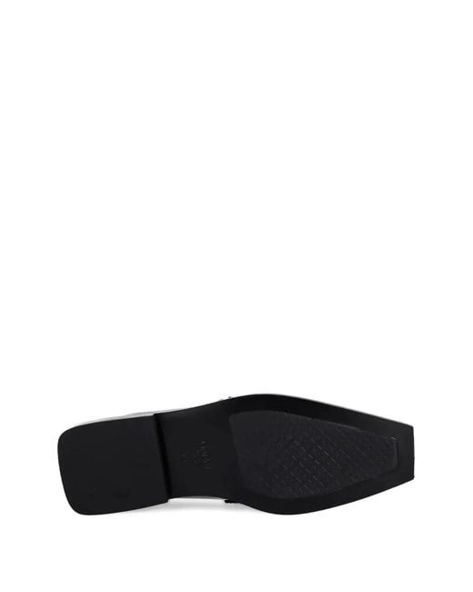 Ganni Black Studded Loafers