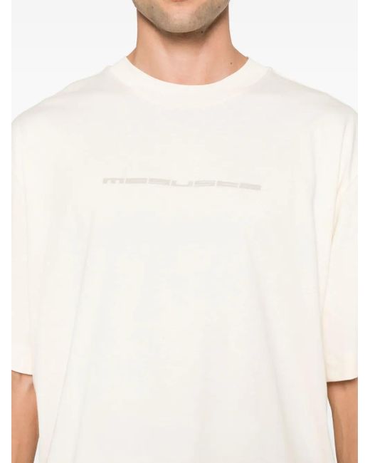 MEGUSTA White Logo-Print T-Shirt