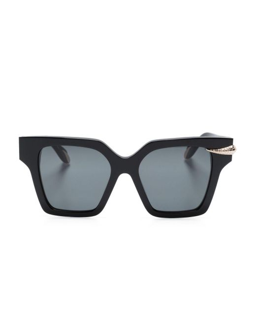 Roberto Cavalli Black Square-frame Sunglasses