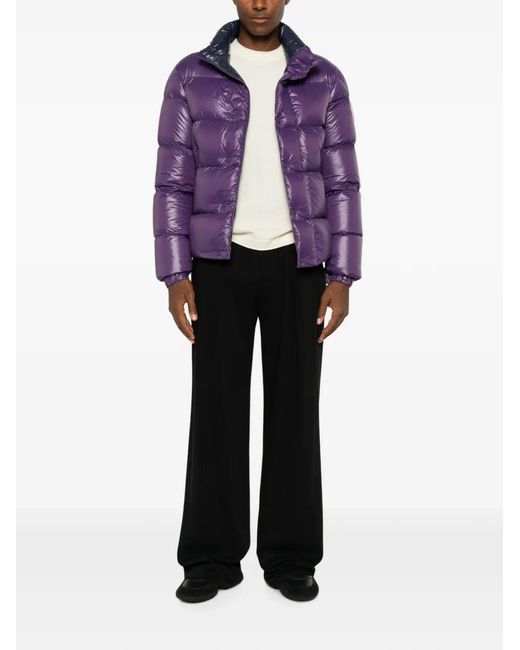Moncler Purple Logo-Patch Jacket for men
